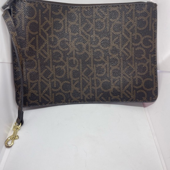 Calvin Klein Handbags - Calvin‎ Klein Black and Brown Monogram Clutch